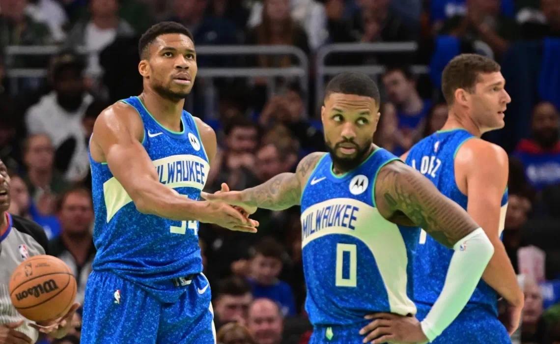 雄鹿客场惜败绿军，字母哥奋战未果