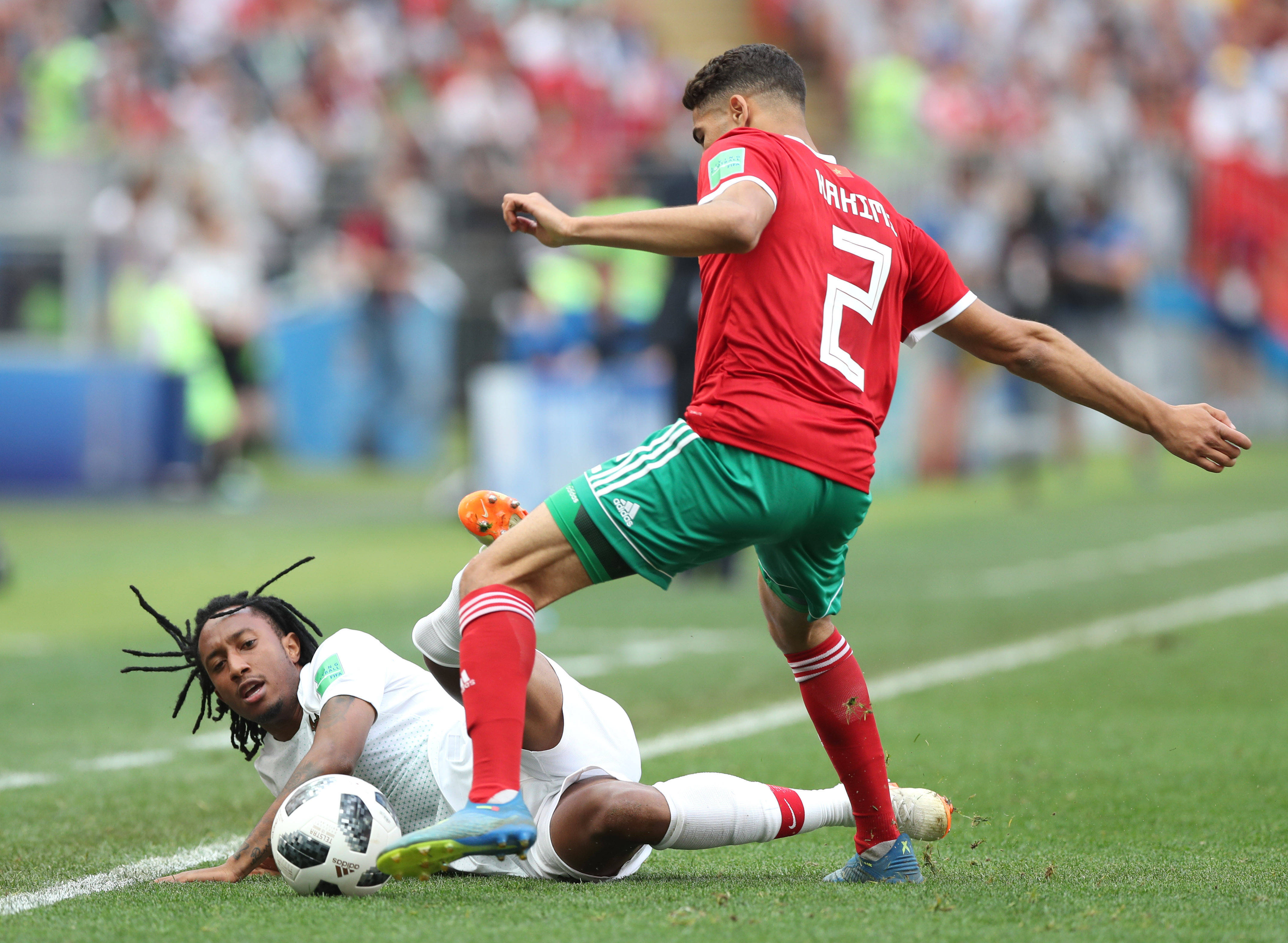 摩洛哥队在比赛中取得胜利，晋级强